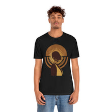 Load image into Gallery viewer, Moon and Sun Abstract Woman Jersey Short Sleeve Tee