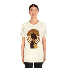 Load image into Gallery viewer, Moon and Sun Abstract Woman Jersey Short Sleeve Tee