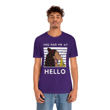 Load image into Gallery viewer, You had me at Hello Jersey Short Sleeve Tee