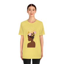 Load image into Gallery viewer, Crown of Flowers Jersey Short Sleeve Tee