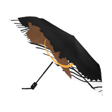 Load image into Gallery viewer, Brown skin afro chic Anti-UV Automatic Umbrella(Outside Printing)(Model U09)