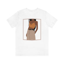 Load image into Gallery viewer, Khaki and Brown Girl Jersey Short Sleeve Tee