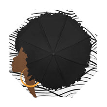 Load image into Gallery viewer, Brown skin afro chic Anti-UV Automatic Umbrella(Outside Printing)(Model U09)