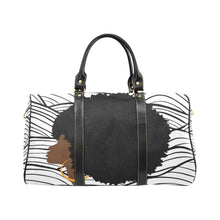 Load image into Gallery viewer, Brown skin afro chic Travel Bag (Black) (Model1639)