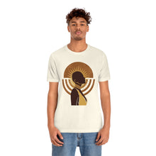 Load image into Gallery viewer, Moon and Sun Abstract Woman Jersey Short Sleeve Tee