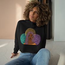 Load image into Gallery viewer, Purple Girl Crop Hoodie