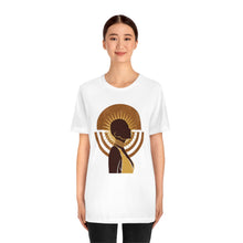 Load image into Gallery viewer, Moon and Sun Abstract Woman Jersey Short Sleeve Tee
