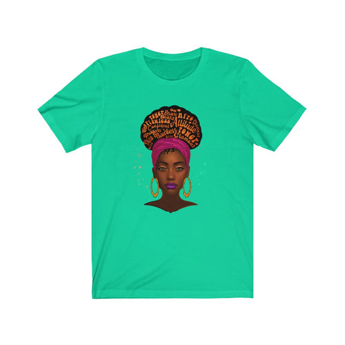 Afro Diva Unisex Jersey Short Sleeve Tee