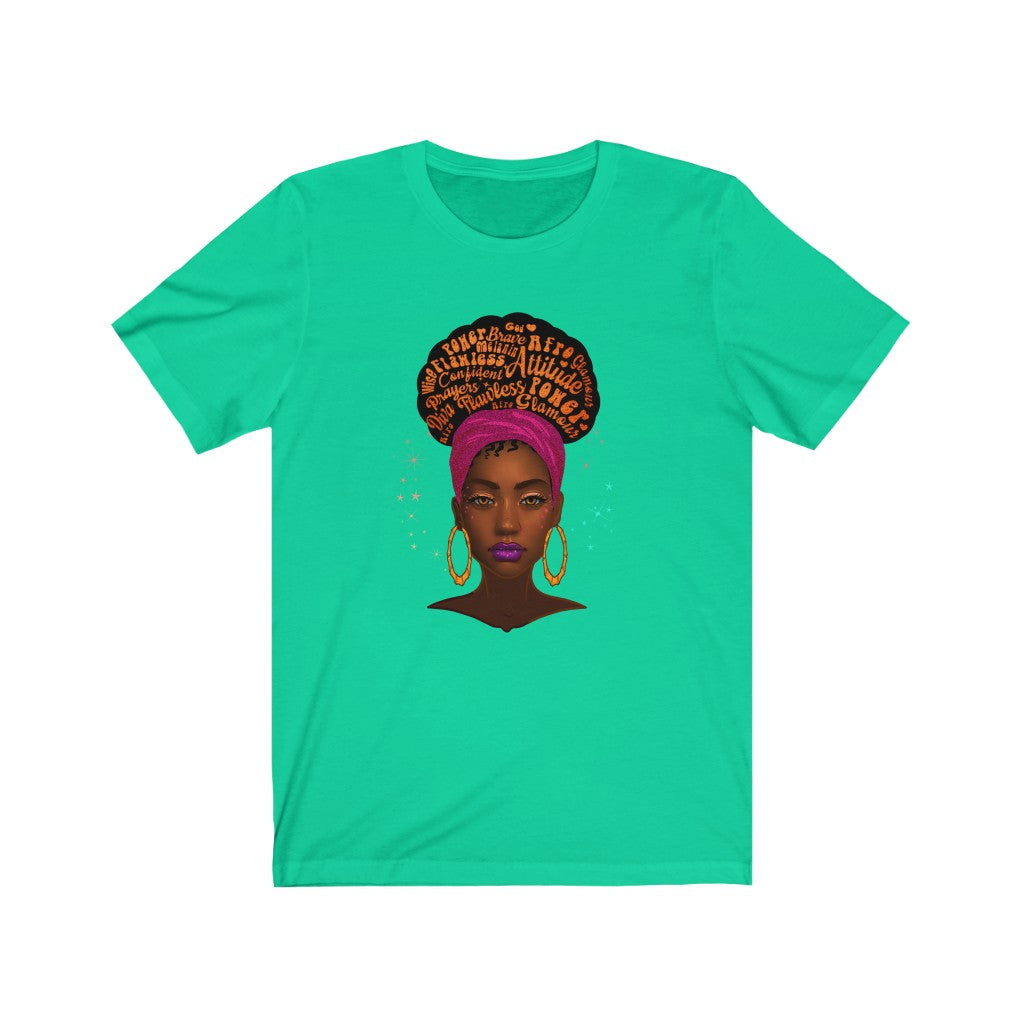 Afro Diva Unisex Jersey Short Sleeve Tee