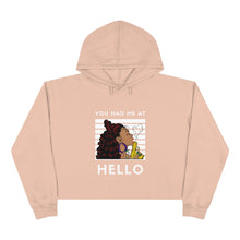 Load image into Gallery viewer, You had me at hello Crop Hoodie