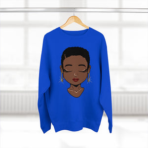 Solemn Woman Unisex Premium Crewneck Sweatshirt