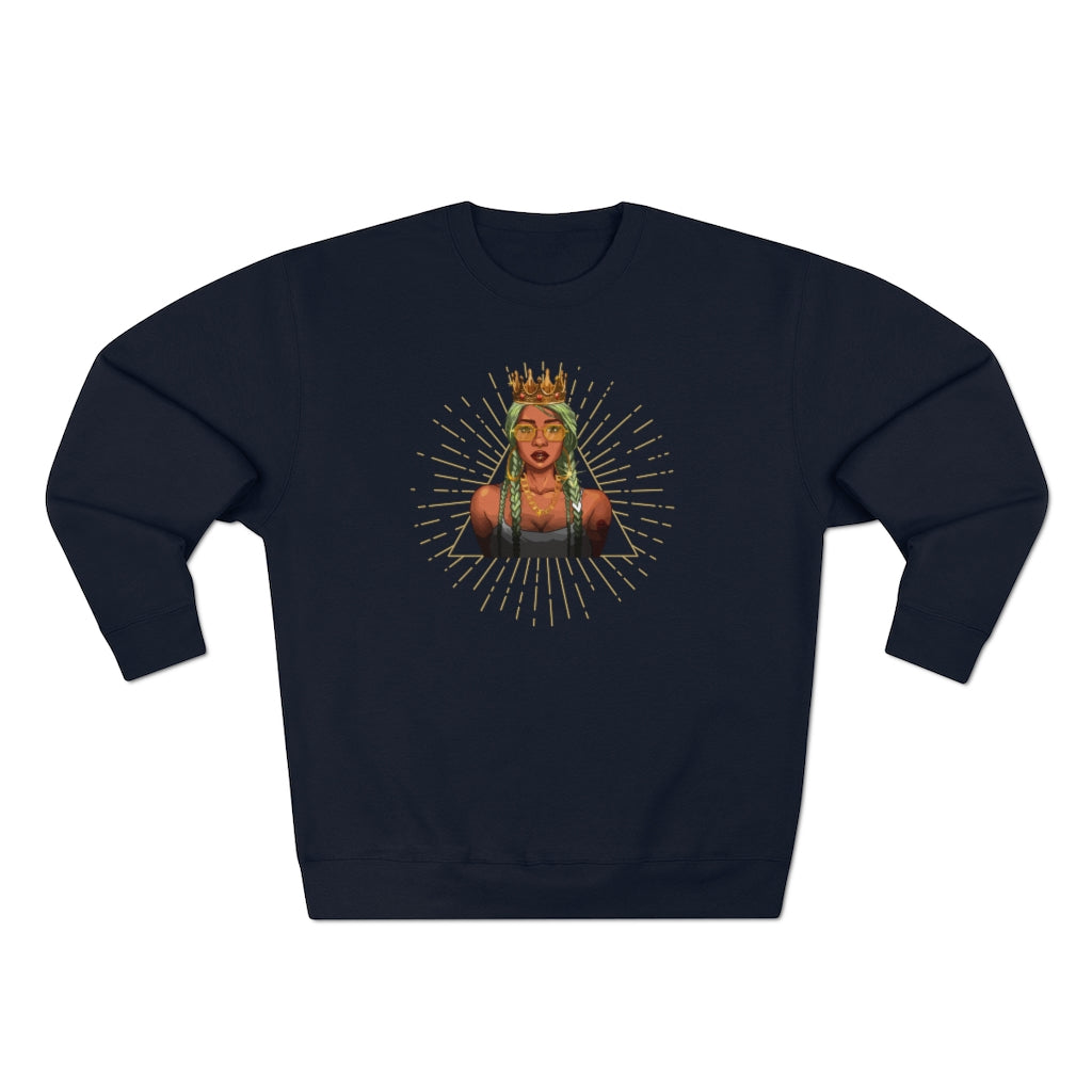 Crowned Queen Unisex Premium Crewneck Sweatshirt