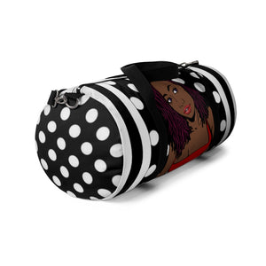 Stripes and Polka Dots Duffel Bag