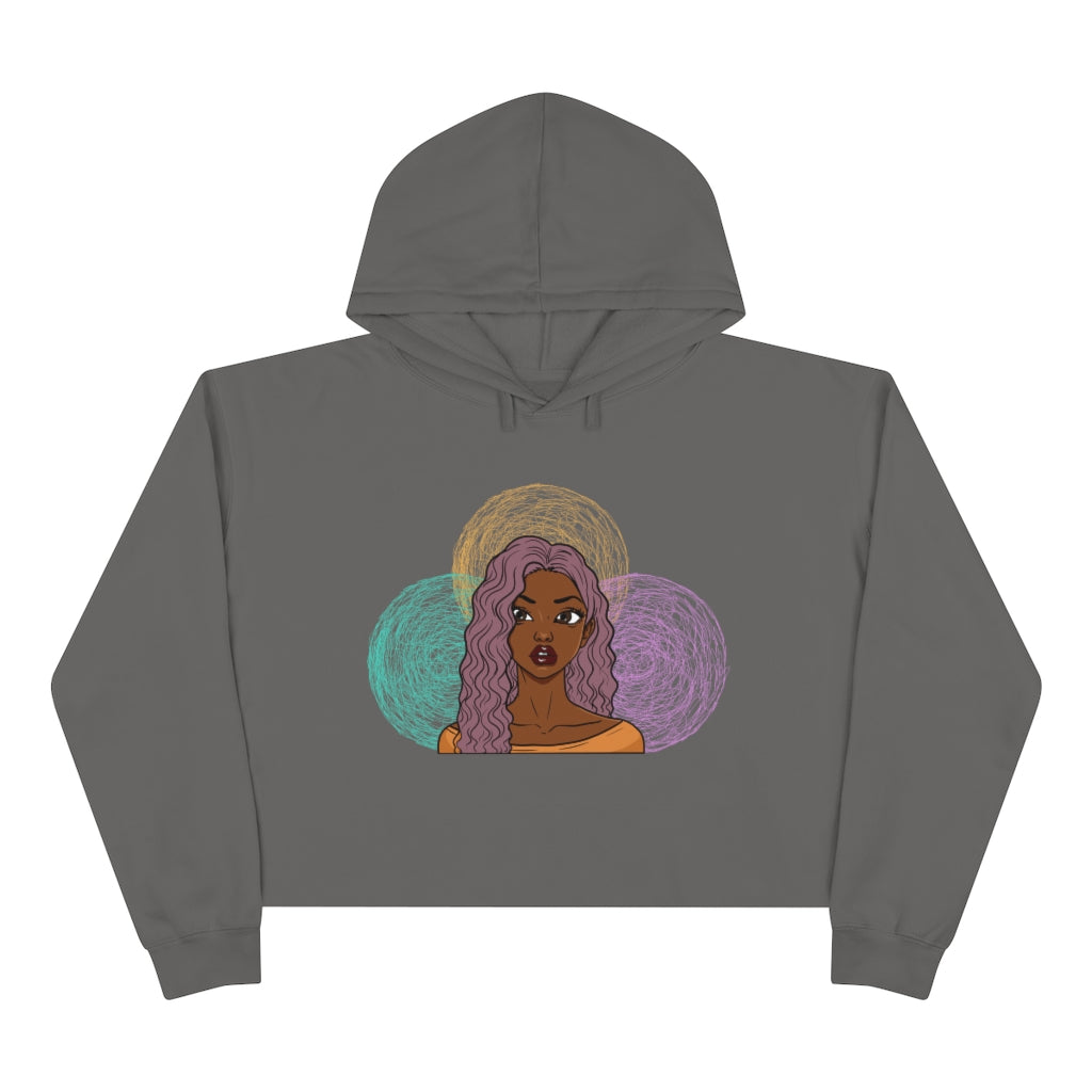 Purple Girl Crop Hoodie – Noire Pearl