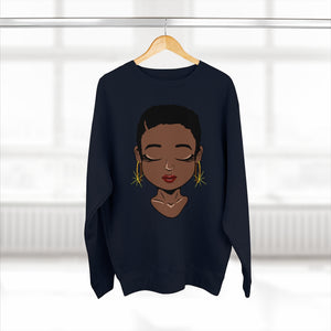 Solemn Woman Unisex Premium Crewneck Sweatshirt