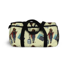 Load image into Gallery viewer, A girl and her luggage Duffel Bag