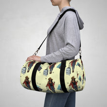 Load image into Gallery viewer, A girl and her luggage Duffel Bag