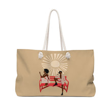 Load image into Gallery viewer, Two Girls on a Bench Weekender Bag