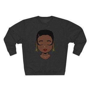 Solemn Woman Unisex Premium Crewneck Sweatshirt