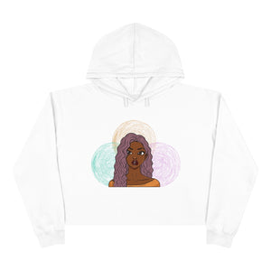 Purple Girl Crop Hoodie