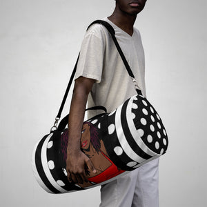 Stripes and Polka Dots Duffel Bag