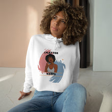 Load image into Gallery viewer, I play for keeps Crop Hoodie