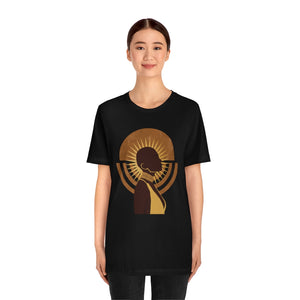 Moon and Sun Abstract Woman Jersey Short Sleeve Tee