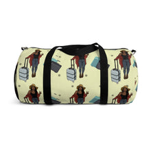 Load image into Gallery viewer, A girl and her luggage Duffel Bag