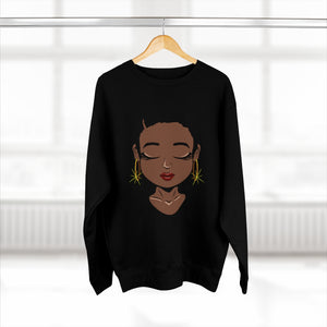 Solemn Woman Unisex Premium Crewneck Sweatshirt