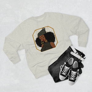 Beanie Girl  Unisex Premium Crewneck Sweatshirt