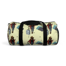 Load image into Gallery viewer, A girl and her luggage Duffel Bag