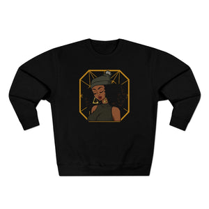 Beanie Girl  Unisex Premium Crewneck Sweatshirt