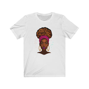 Afro Diva Unisex Jersey Short Sleeve Tee