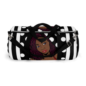 Stripes and Polka Dots Duffel Bag