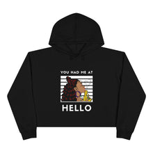 Load image into Gallery viewer, You had me at hello Crop Hoodie