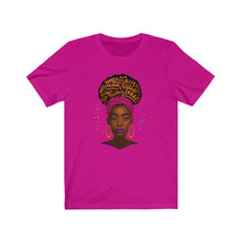 Load image into Gallery viewer, Afro Diva Unisex Jersey Short Sleeve Tee