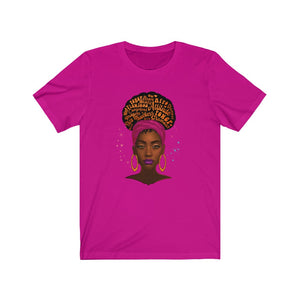 Afro Diva Unisex Jersey Short Sleeve Tee