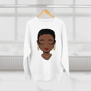 Solemn Woman Unisex Premium Crewneck Sweatshirt