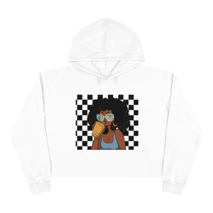 Racer Chick Crop Hoodie