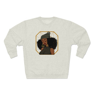 Beanie Girl  Unisex Premium Crewneck Sweatshirt