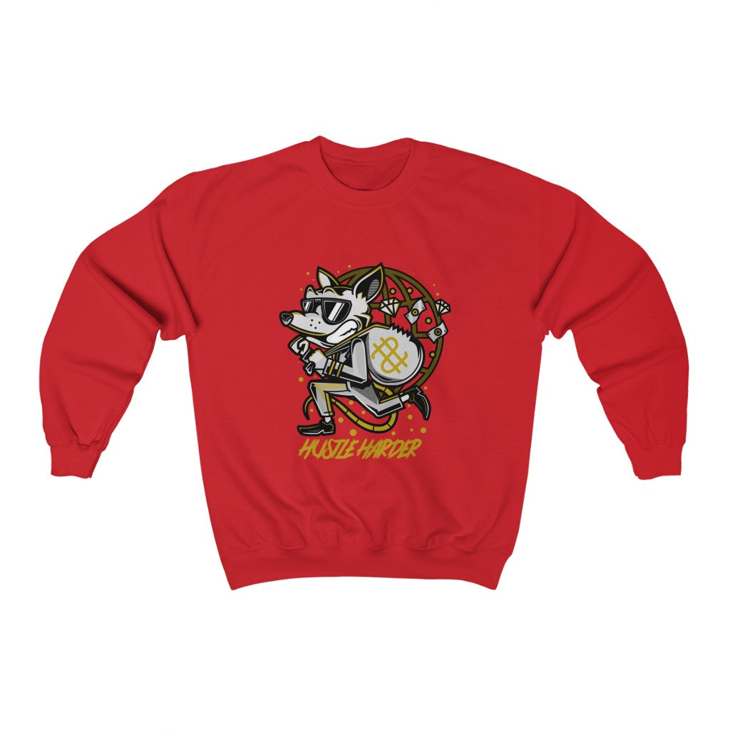 Hustle Harder Unisex Heavy Blend™ Crewneck Sweatshirt – Noire Pearl