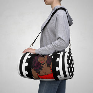 Stripes and Polka Dots Duffel Bag