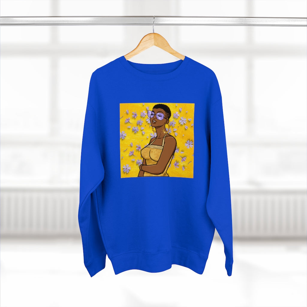 Sunshade Chick Unisex Premium Crewneck Sweatshirt