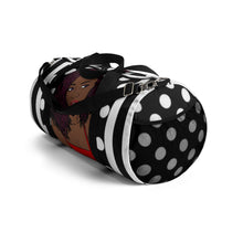 Load image into Gallery viewer, Stripes and Polka Dots Duffel Bag