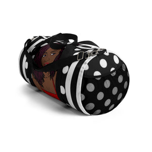 Stripes and Polka Dots Duffel Bag