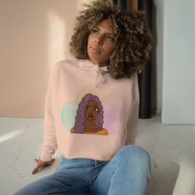 Load image into Gallery viewer, Purple Girl Crop Hoodie