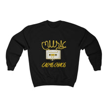 Load image into Gallery viewer, Music calms Chaos Unisex Heavy Blend™ Crewneck Sweatshirt