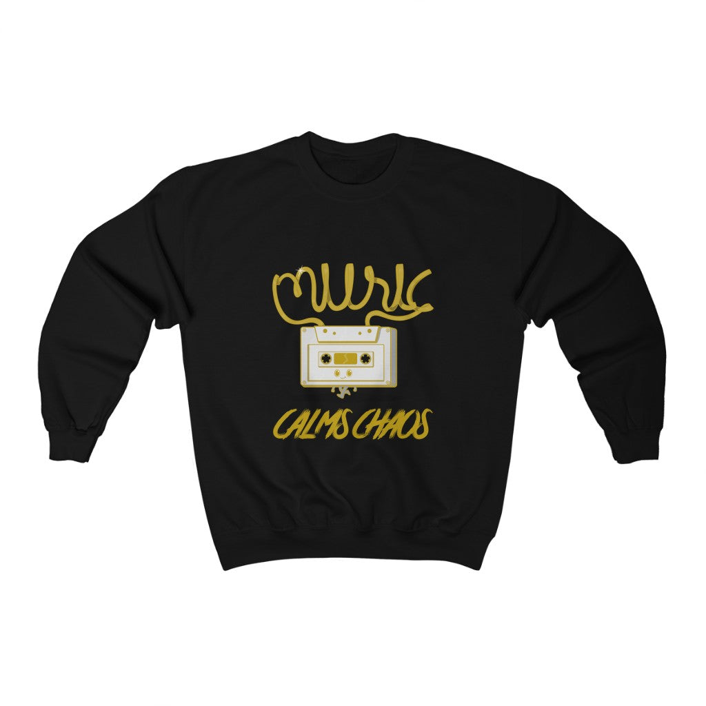 Music calms Chaos Unisex Heavy Blend™ Crewneck Sweatshirt