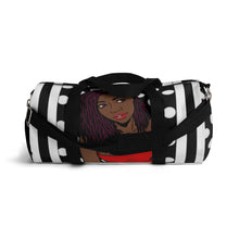 Load image into Gallery viewer, Stripes and Polka Dots Duffel Bag