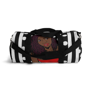 Stripes and Polka Dots Duffel Bag